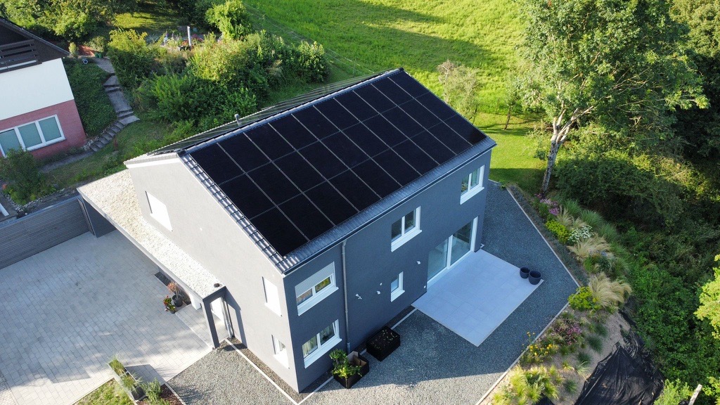 Dachansicht für Photovoltaik